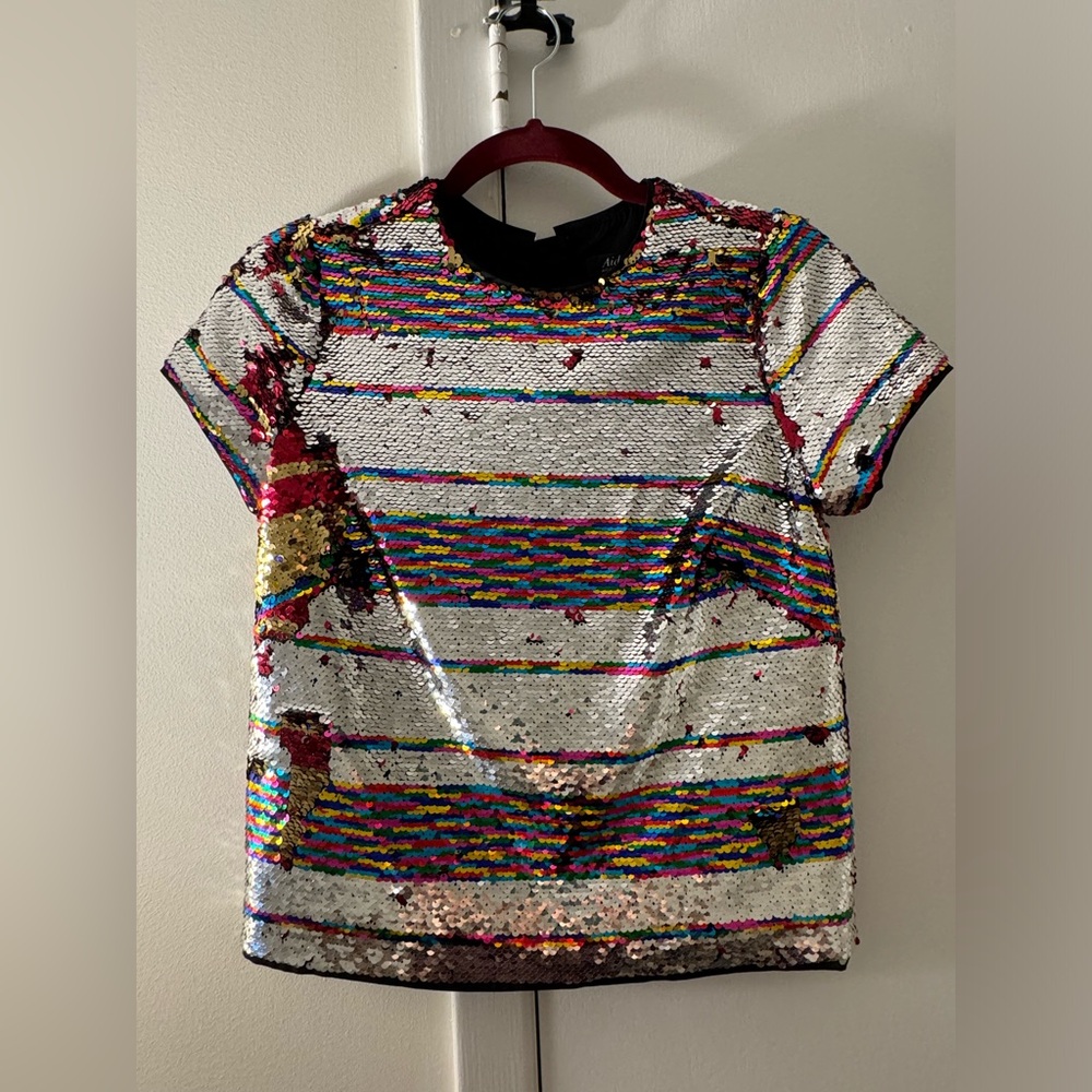 Aidan Mattox Sequin Top Size XS